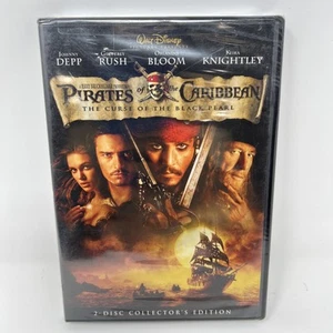 Pirates of the Caribbean: The Curse of the Black Pearl (DVD, 2003, 2-Disc) NEW - Picture 1 of 2