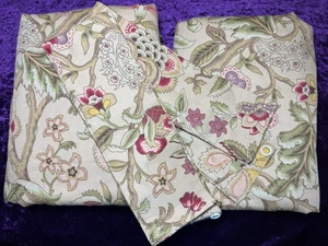 Waverly Gardine Flächen-Set 50 x 82 Imperial Kleid Jakobin Blumen Stange Tasche - Bild 1 von 11