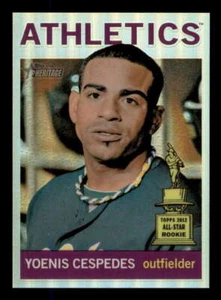 2013 Topps Heritage Chrome Refractor (1:42) 61 Yoenis Cespedes Athletics 126/564 - Picture 1 of 2