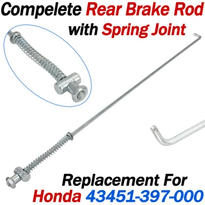 For Honda Rear Brake Rod w/ Spring Joint CT90 CT110 C70 CL70 S90 C70M CL90 SL90 - Image 1 of 4