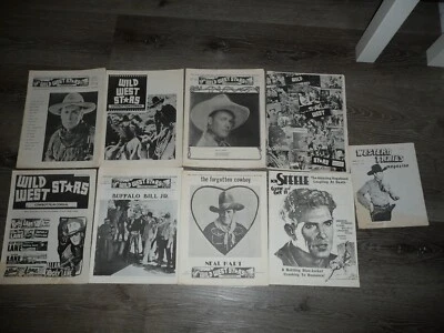 Wild West Stars Western Movie Magazine Fanzine Black and White Lot - Image 1 of 4