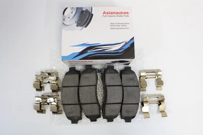 Pastillas de freno delanteras de cerámica completa Asianaautos con herrajes para Mazda B3000 2003-2008 Foto 1 de 3