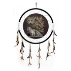 Giant 26" Back to Earth Collection Wolf Wolves Scene Dream Catcher Feathers 2628