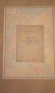 Schemes USSR RAILROADS Large Size ATLAS with 31 MAPS and LIST All STATIONS 1962 - Imagen 1 de 11