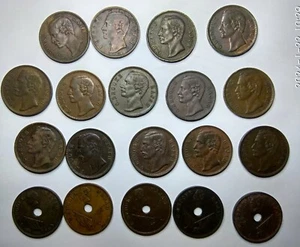 Sarawak Charles Johnson Brooke One Cent Coin Full Set. No wash no repairs - Picture 1 of 10