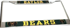 UB Baylor Bears Marco de Placa Insertos de Acrílico Cromo Envío Ahora En Stock - Imagen 1 de 5