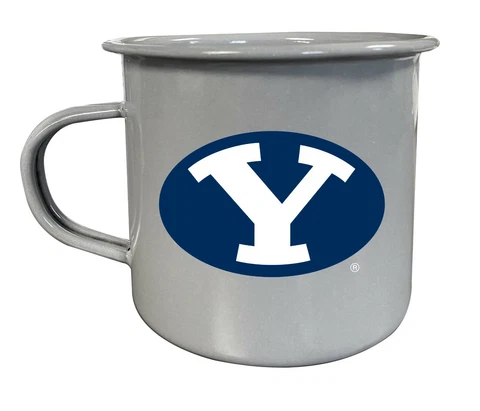 Brigham Young BYU Cougars Enameled Tin Camper Coffee Mugs Cover