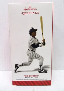 2014 Hallmark Reggie Jackson New York Yankees Mr. October recuerdo adorno-nuevo en caja - Imagen 1 de 10