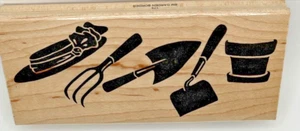 Große Gartenumrandungswerkzeuge Holzmontage Gummistempel Gummistempel Firma - Bild 1 von 3