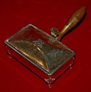 Caja de migas de ceniza de mayordomo silencioso placa de plata de peltre de colección Rogers hecha en Japón - Imagen 1 de 6