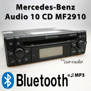 Mercedes Genuine Car Stereo Bluetooth MP3 MF2910 Audio 10 CD Radio RDS Code - Picture 1 of 9