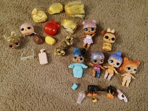 GUC Lol Surprise Doll Lot of 6 &  Accessories 25pcs FAST SHIPPING - Picture 1 of 9
