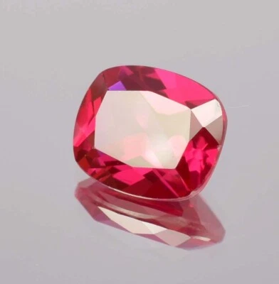 AAA Natural Flawless Mozambique Red Ruby Cushion Cut Loose Gemstone 6.60 Ct - Image 1 of 4