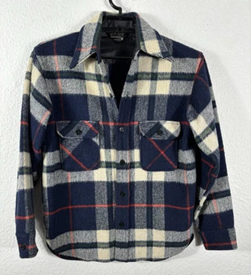 Vintage Towncraft Penny's Jacket Shacket Mens M Plaid Heavy Button Up - Image 1 of 4