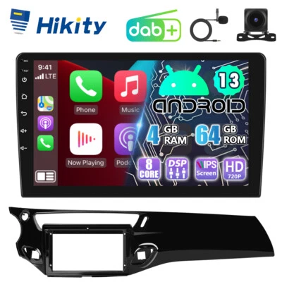 DAB+ 8Core 4+64GB CarPlay Android Radio Für Citroen C3 II, DS3 2009-2016 Navi BT - Bild 1 von 4