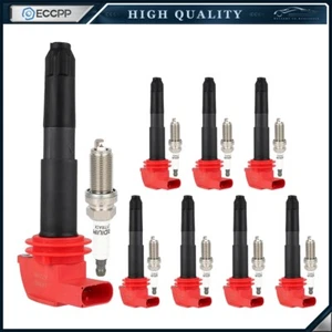 8 Pcs For 4.8L V8 08-16 Porsche Cayenne 10-16 Panamera Ignition Coil Spark Plug - Picture 1 of 18
