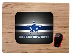 DALLAS COWBOYS DESIGN MOUSEPAD MOUSE PAD HOME OFFICE GIFT NFL FOOTBALL - Picture 1 of 1