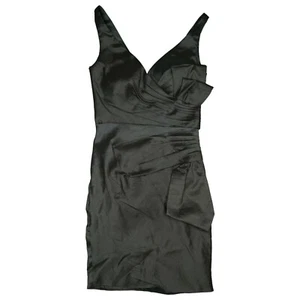 Laona Abend Pencil Abschluss Party Brautjungfern Kleid kurz 36 S Braun Glanz NEU - Bild 1 von 3