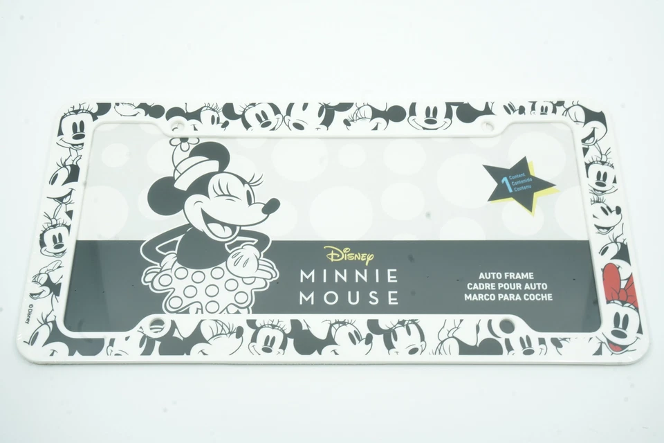 Minnie Mouse Official Auto Car Tag License Plate Plastic Frame - Image 1 of 1