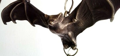 $50 OFF SALE! BAT ONLY! FABULOUS! Solid BRONZE GOTHIC - Artist-Made in USA