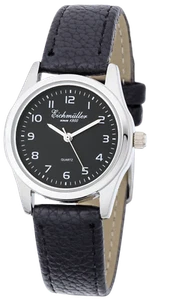 Eichmüller Reloj Mujer Pulido con Correa de Cuero Negro Diseño Clásico - Imagen 1 de 3
