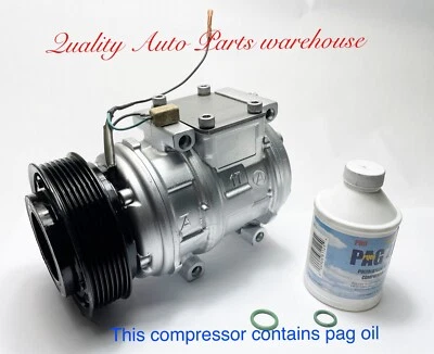 JAGUAR XJ8 XJR XK8 XKR VANDEN PLAS 1998-2003 A/C COMPRESSOR W/1 YEAR WRTY - Image 1 of 3