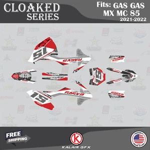 Graphics Kit for GASGAS MC85 MC 85 2021 2022 2023 CLOAKED-red - Picture 1 of 6