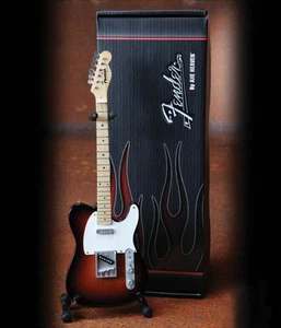 Fender Telecaster Sunburst Finish Licensed Miniature Guitar Replica 000124300 - Picture 1 of 1