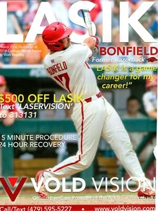 Tarjeta de puntuación de béisbol Arkansas Razorbacks 2021 Luke Bonfield Murray serie St - Imagen 1 de 2