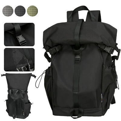 KVAYO Wasserdichter Rolltop Rucksack Damen/Herren - Fahrrad, Büro, Schule Regenfest