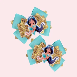 Disney Princess Jasmine Hair Bow, Hair bows for girls, Bows for toddlers - Picture 1 of 2