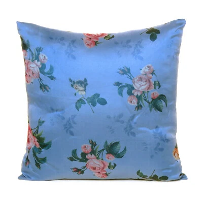 Satin Pillow Case Flower Cushion Cover Home Decor Organza Decorative Pillows - Image 1 of 4