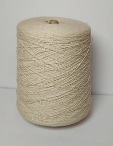 1400 g 100% Baumwolle Lace Garn Kone Markenlos Ecru Beige 2-fädig - Bild 1 von 5