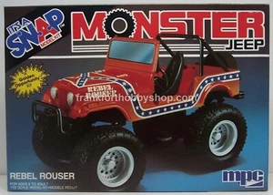 Ertl #6473 1/32 Monster Jeep Rebel Rouser snap kit new still in shrink Vintage - Picture 1 of 12