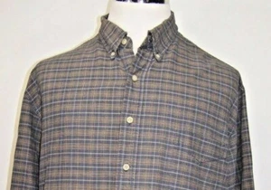 Route 66 Casual Shirt Mens Ex Large Long Sleeve Button Up Blue Plaid - Picture 1 of 7