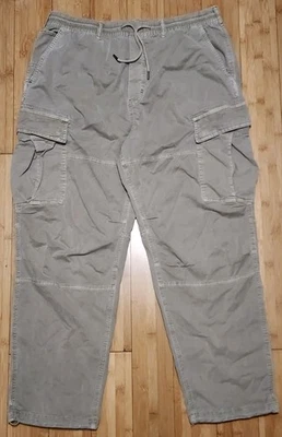American Eagle Pants Mens L Khaki Flex Relaxed Cargo Skater Wide Leg Y2K Stretch - Image 1 of 4