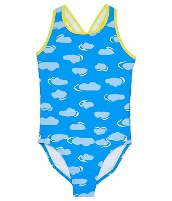 Купальник цельный L.L.Bean L101612 Light Ocean Clouds для девочек водные виды спорта размер 10 - Изображение 1 из 4