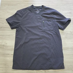 Camicia Cherokee Infinity Scrub Top Uomo Taglia Media Grigio Scollo V - Foto 1 di 9