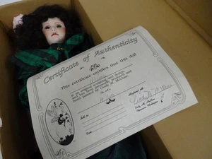 Vintage Cindy McCLure Windy Porcelain Doll 19/100 24" w COA Box Stand Hat Watch - Picture 1 of 11