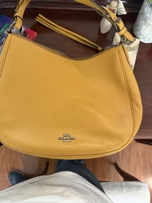 Coach Sutton Leather Hobo Bag Dark Mustard-EUC-No Signs Of Use - Image 1 of 4