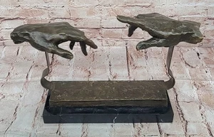 Modern Art Figure Reaching Hands Homage to Salvador Dali, signed Lost Wax Deal - Picture 1 of 10