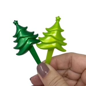 Christmas Tree holiday cupcake topper picks Set of 24 - Picture 1 of 2