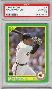 1990 Score Baseball card #2 PSA 10 - Cal Ripken, Jr. Baltimore Orioles - Bild 1 von 2