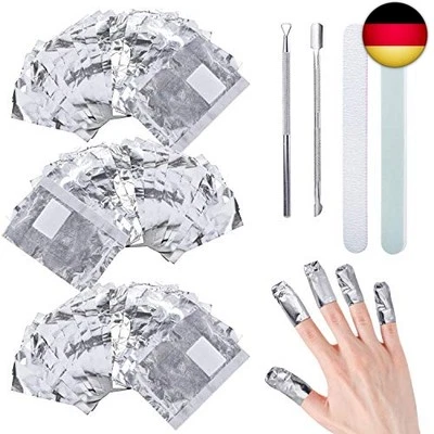 PWSAP 100 Stück Nail Polish Remover Wraps Pads, Ultradünnes Nagellack Remover A