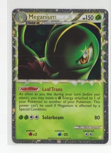 Pokemon TCG Meganium Prime 109/123 Heartgold & Soulsilver Holo LP- - Foto 1 di 2