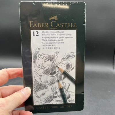 Conjunto de arte Faber-Castell CASTELL 9000 desenho grafite esboço 12 lápis Alemanha - Imagem 1 de 2