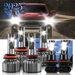 For Ram 5500 2011 2012 6x LED Headlight Bulb Hi/Low+Fog Light Combo Super Bright - Bild 1 von 11