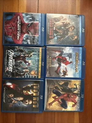LOT OF 6 MARVEL BLU RAY MOVIES Foto 1 de 2