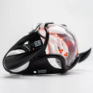 Cool Face Mask LED Light Mouth Cage Binder Sci-Fi Style Resin Halloween Cosplay - Picture 1 of 38