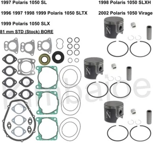 Kits de pistón Namura Polaris 1050 SL SLTX SLX SLXH 81 mm stock diámetro reconstrucción - Imagen 1 de 1